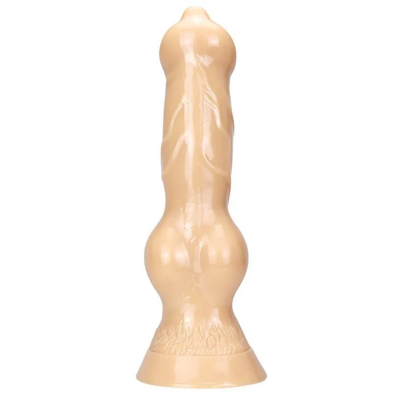 14.5 Inch Huge Dog Dildo PVC Knot Sex Toy