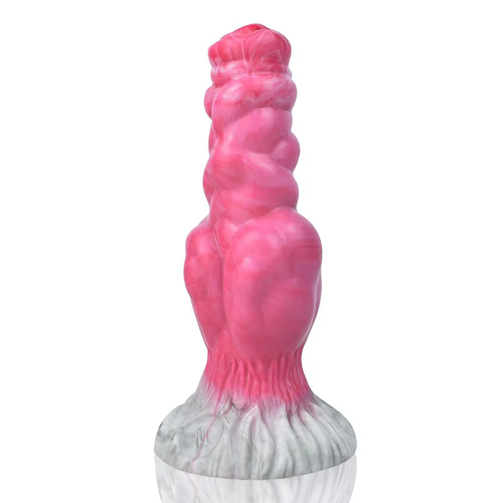 7.5 Inch Soft Silicone Knot Dog Dildo Fantasy Alien Dildo