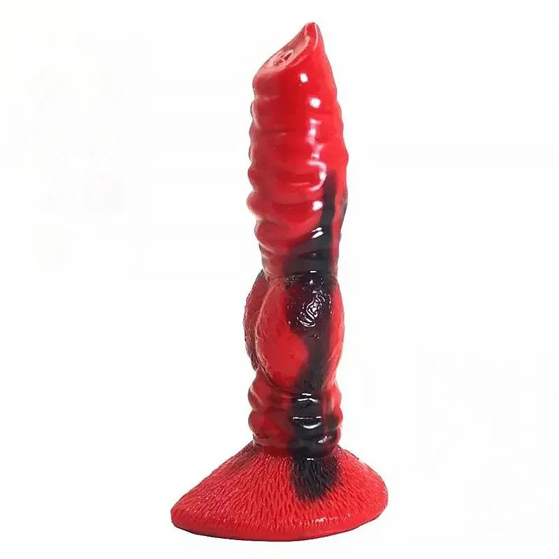 8.5 Inch Puppy Dog Penis Soft Silicone Dildo