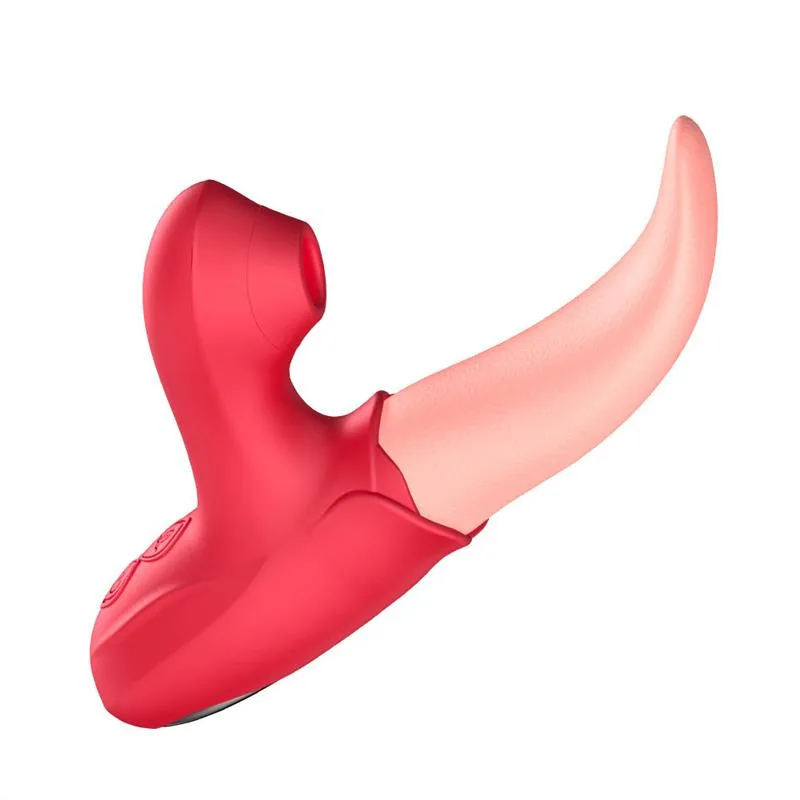 Realistic Rose Tongue Vibrator Clitoris Sucking Stimulator