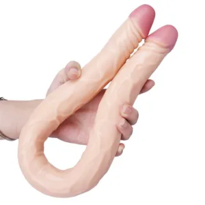 22 Inch Real Skin Feel Flexible Double Ended Dildo