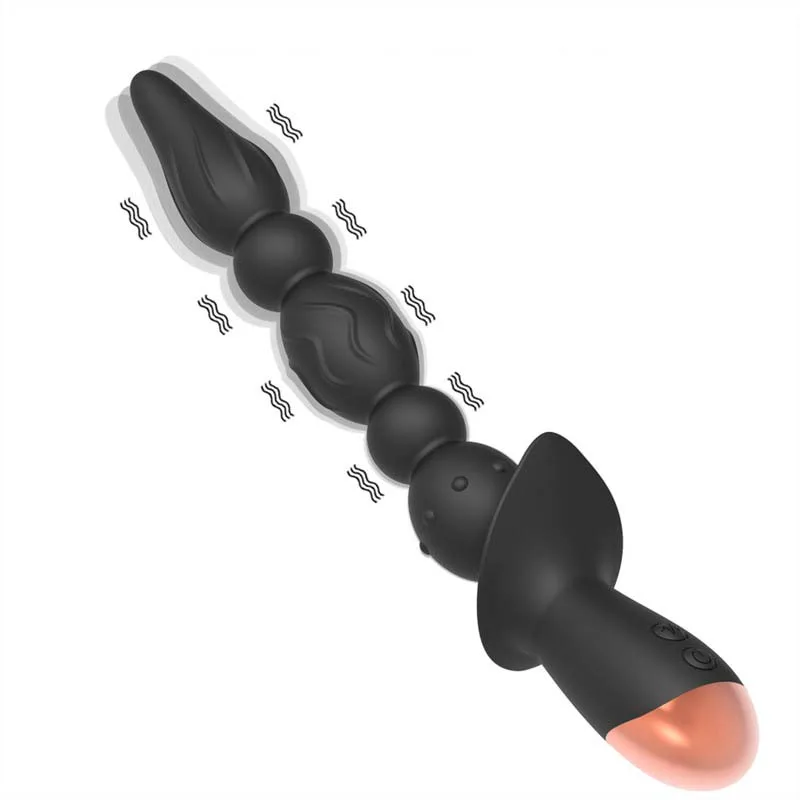 10 Vibration Anal Beads Butt Plug