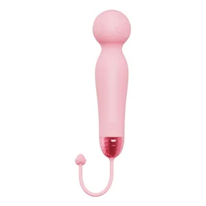 Soft Silicone 10 Vibration Pink Mini Magic Wand Vibrater