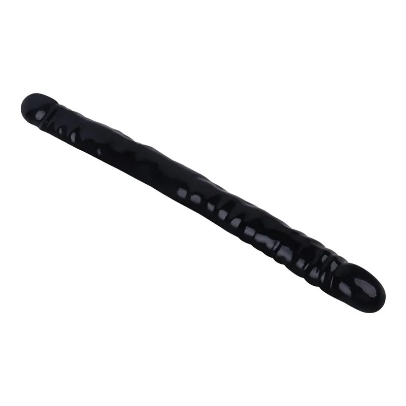 18.5 Inch Black Double-Ended Dildo